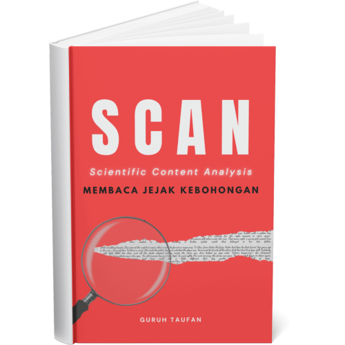 mockup buku SCAN Scientific Content Analysis